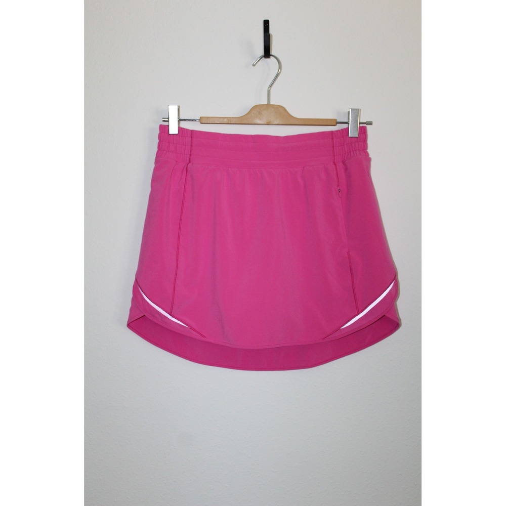 Lululemon Hotty Hot High Rise Skirt Hot Pink Athletic Tennis Skort Womens Size 4